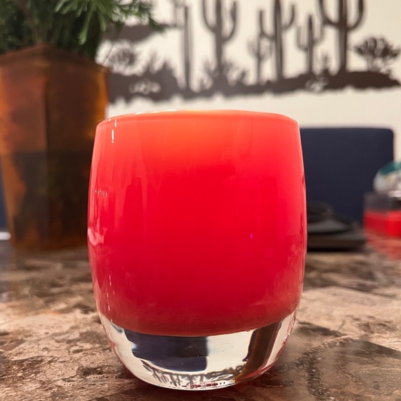 glassybaby Accents Glassybaby Red Joy Hand Blown Glass Glassy Baby